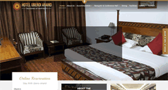 Desktop Screenshot of hoteluberoianand.com